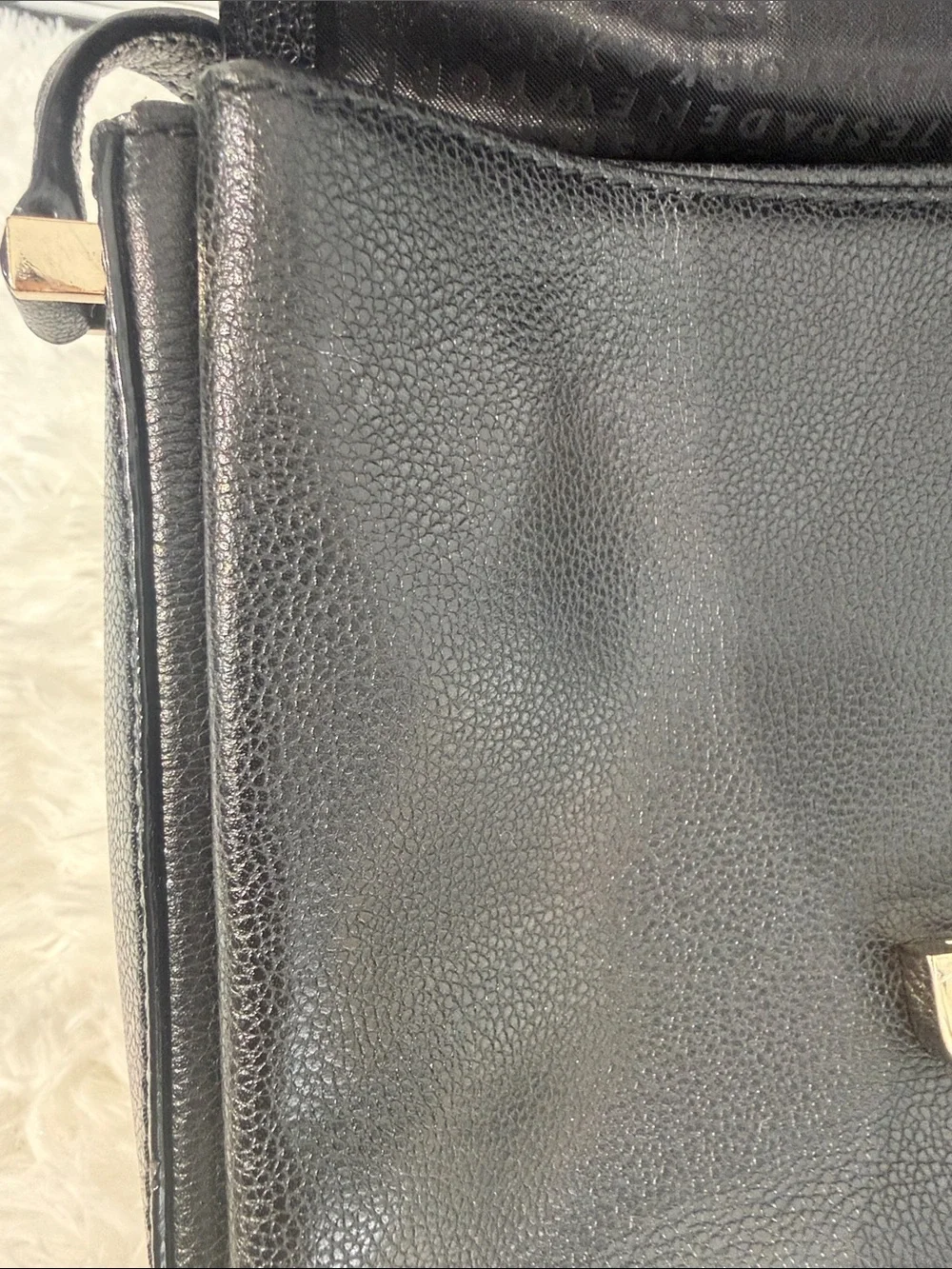 KATE SPADE NEW YORK  Milna Lovett Street Black Leather Cross Body Bag